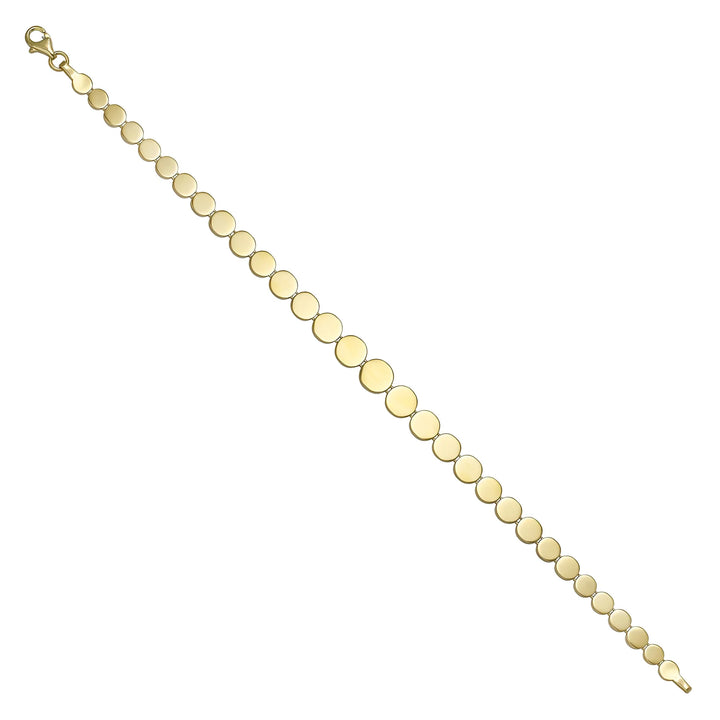 Solid gold id bracelet, 3.90 g — shown at an angle across the frame.