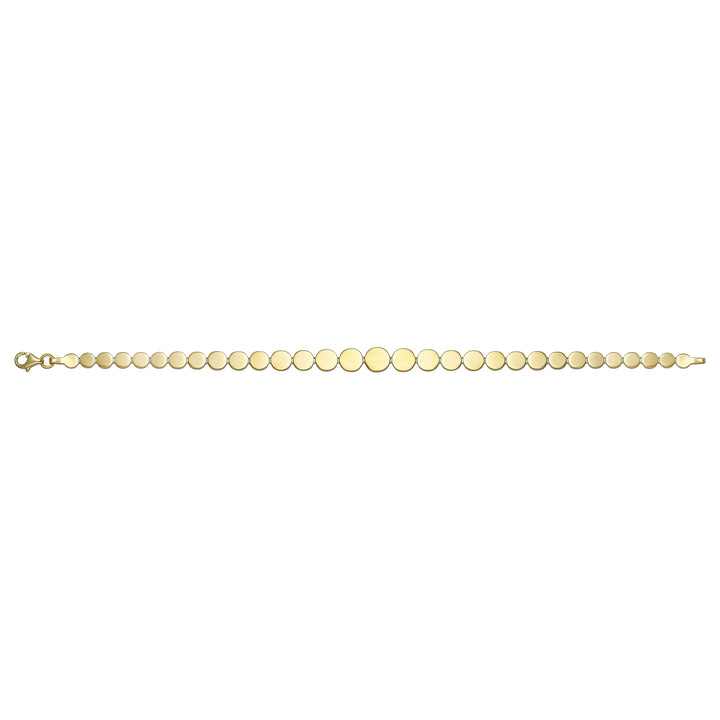 Solid gold id bracelet, 3.90 g — shown square on a plain background.