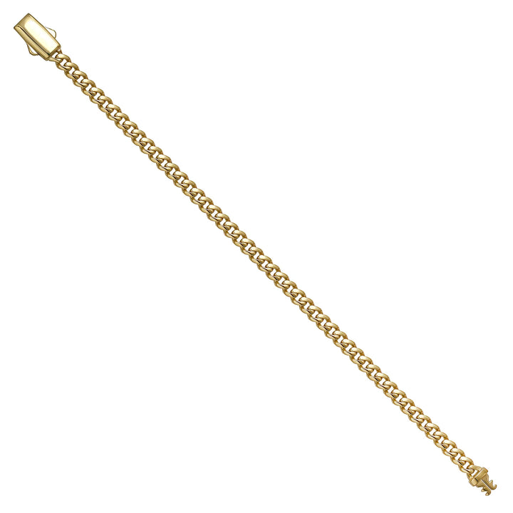 Solid gold curb bracelet, 5.40 g — shown at an angle across the frame.