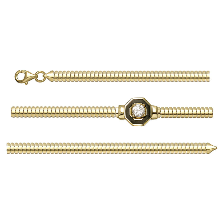 Solid gold braided bracelet, 4.50 g — shown in three rows across the frame.