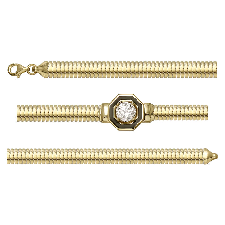 Solid gold braided bracelet, 7.00 g — shown in three rows across the frame.