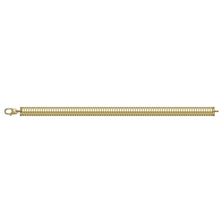 Solid gold braided bracelet, 10.85 g — shown square on a plain background.