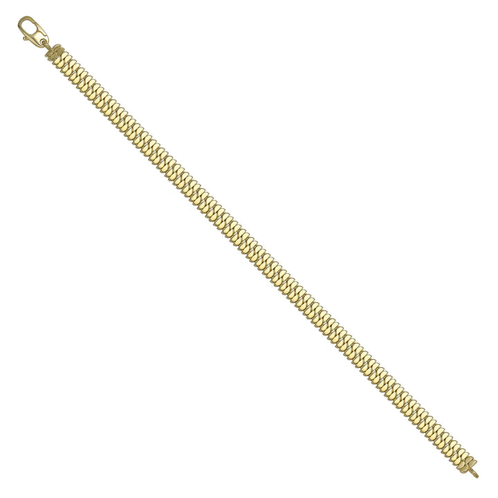 Solid gold braided bracelet, 9.00 g — shown at an angle across the frame.