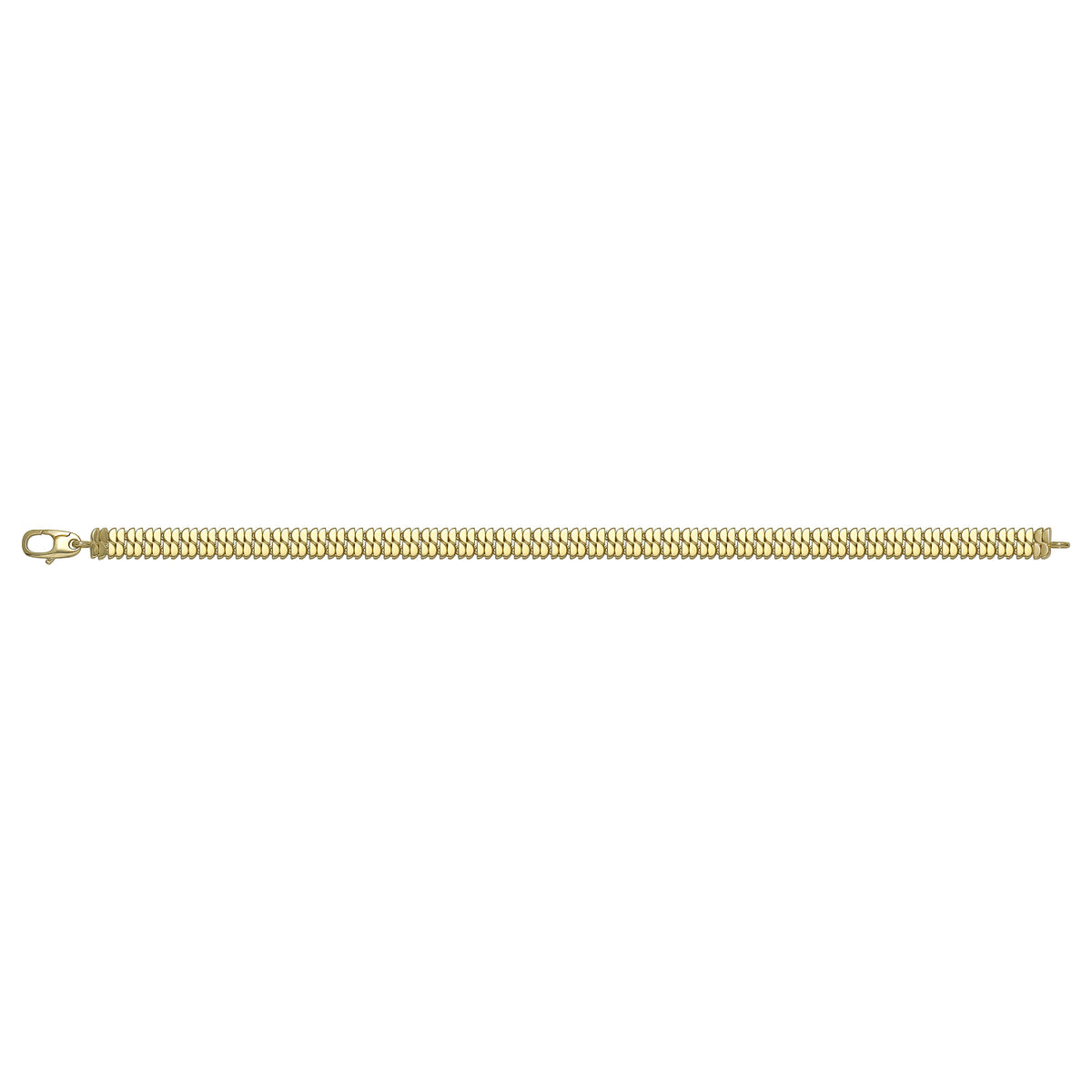 Solid gold braided bracelet, 9.00 g — shown square on a plain background.