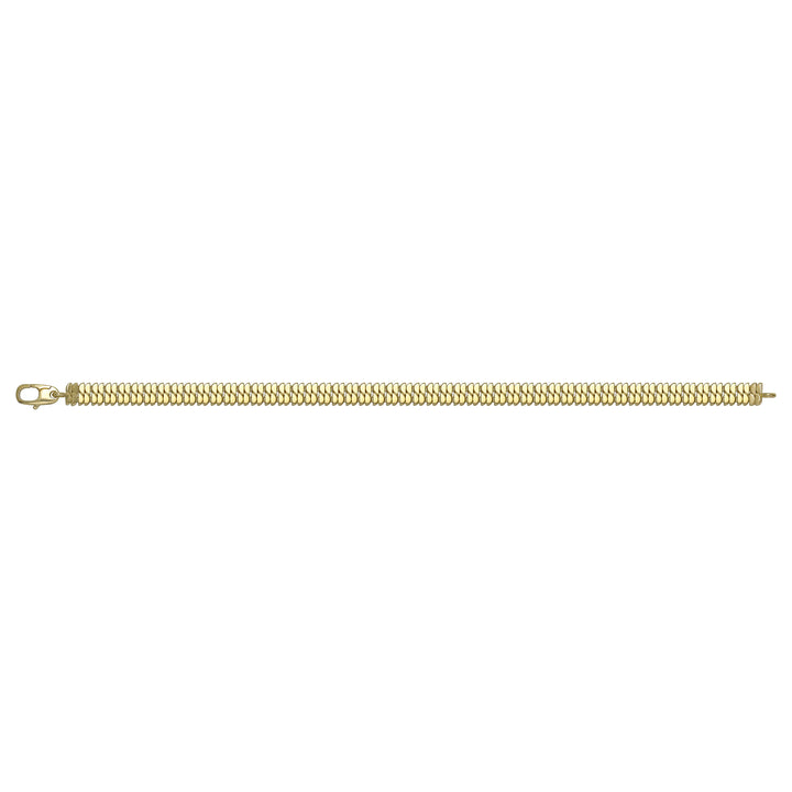 Solid gold braided bracelet, 9.00 g — shown square on a plain background.