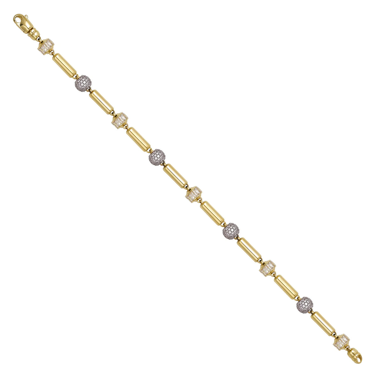 Solid gold bead bracelet, 11.70 g — shown at an angle across the frame.