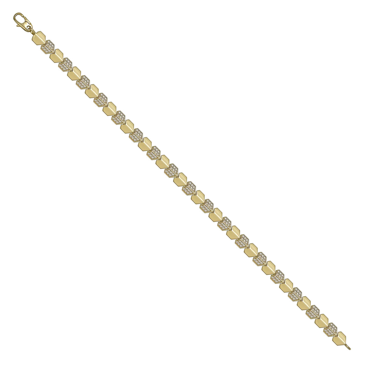 Solid gold id bracelet, 8.35 g — shown at an angle across the frame.