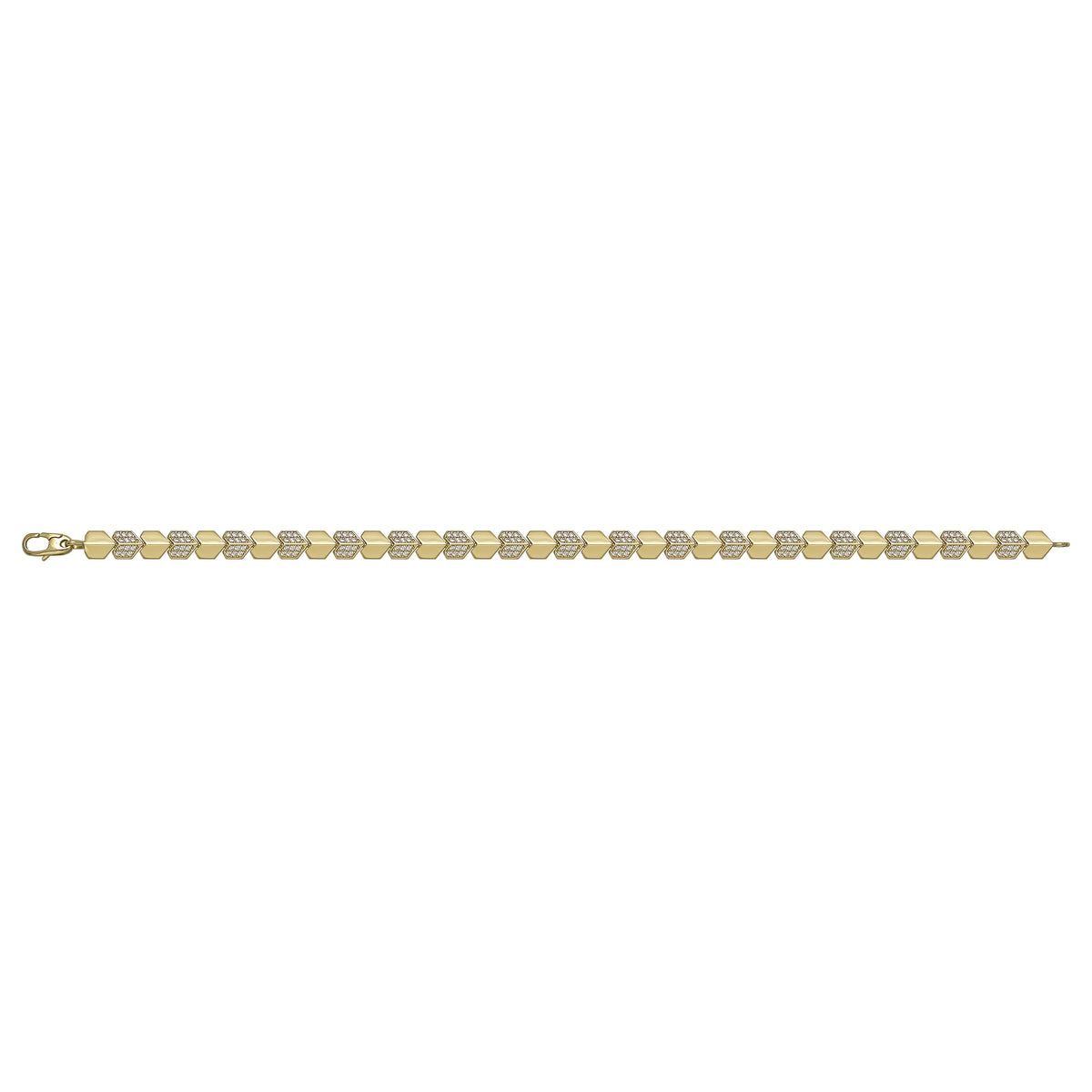 Solid gold id bracelet, 8.35 g — shown square on a plain background.