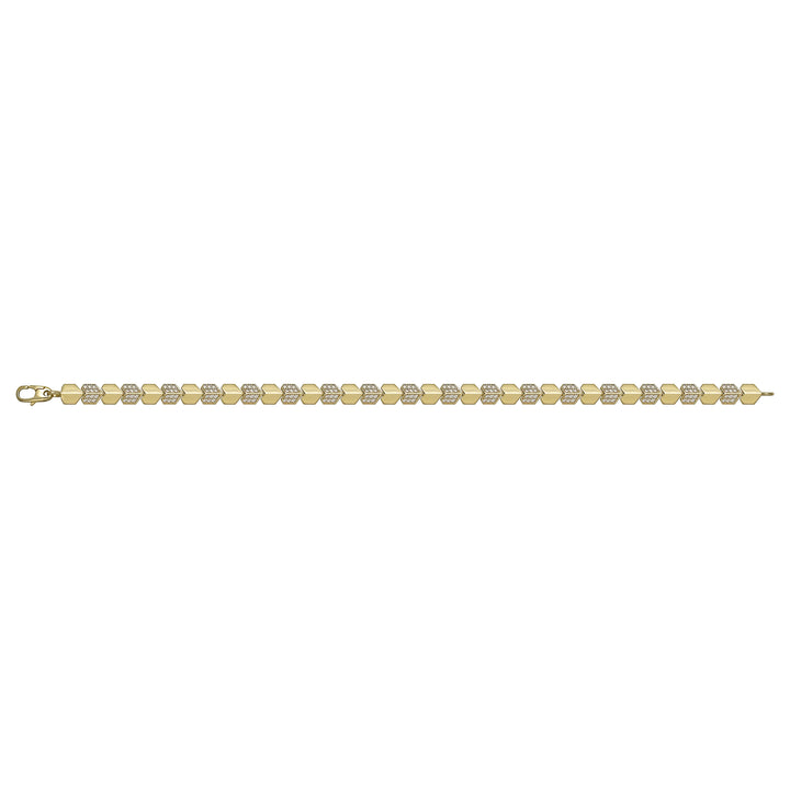 Solid gold id bracelet, 8.35 g — shown square on a plain background.