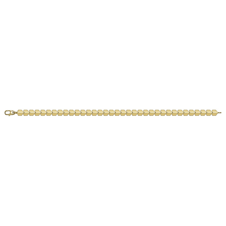 Solid gold id bracelet, 5.45 g — shown square on a plain background.
