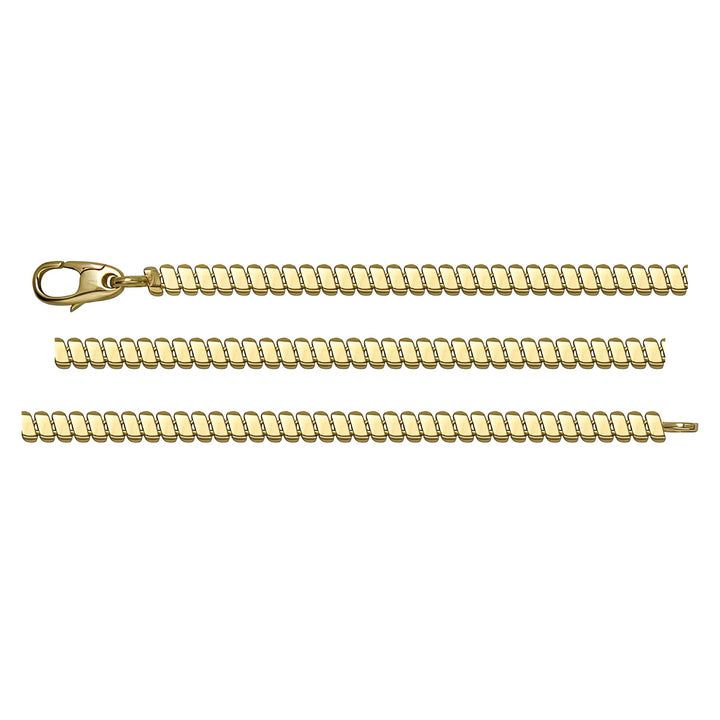 Solid gold braided bracelet, 4.15 g — shown in three rows across the frame.