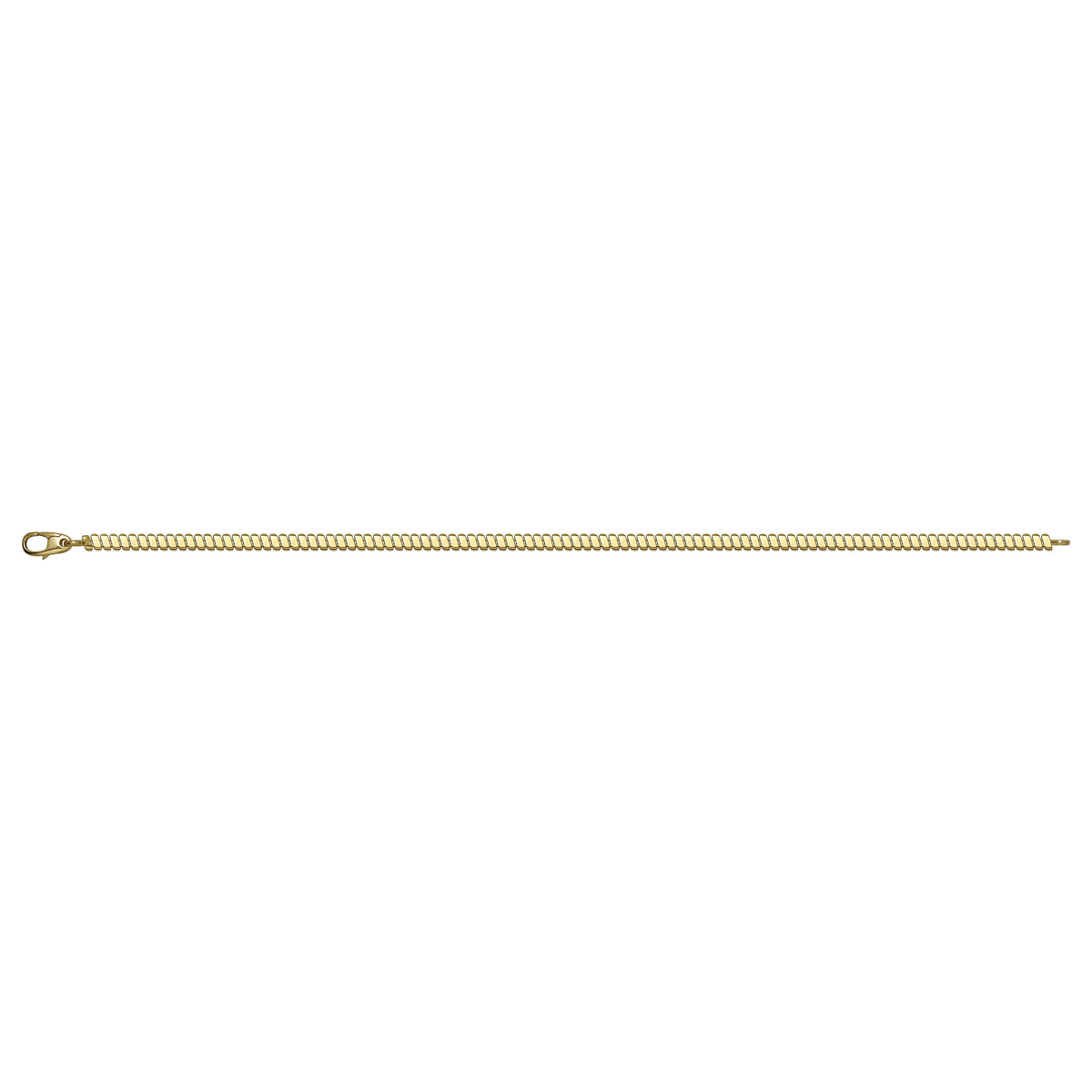 Solid gold braided bracelet, 4.15 g — shown square on a plain background.