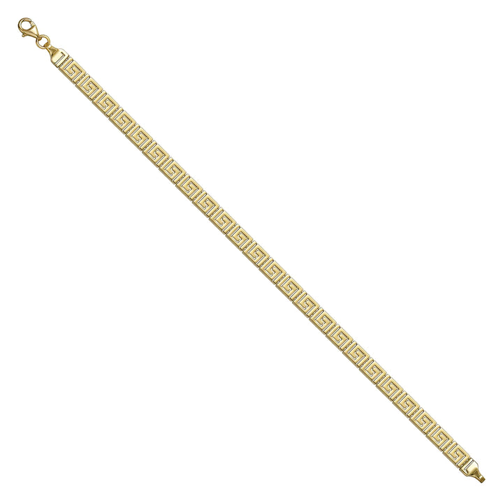 Solid gold fancy link bracelet, 6.45 g — shown at an angle across the frame.