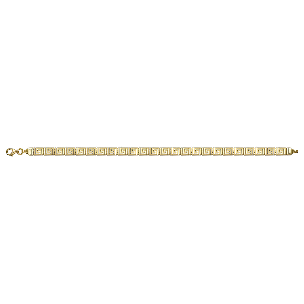 Solid gold fancy link bracelet, 6.45 g — shown square on a plain background.