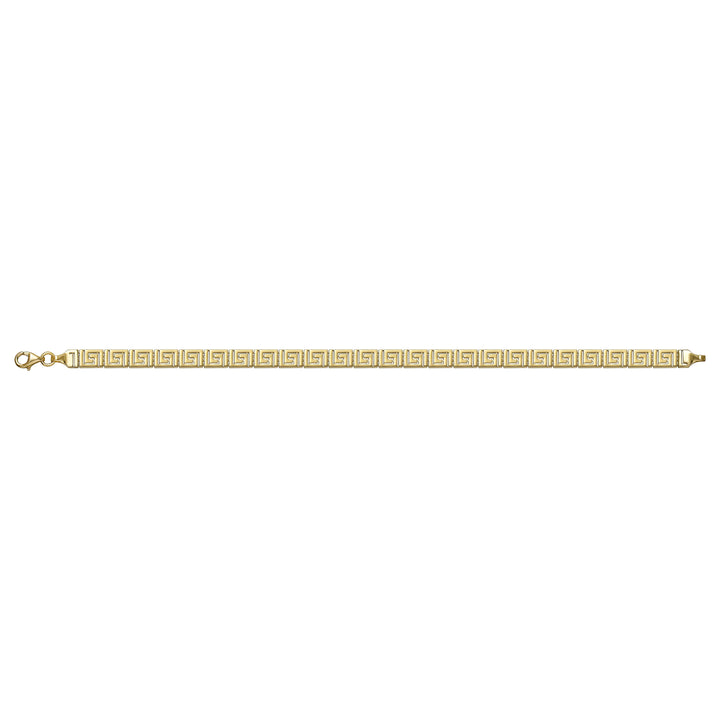 Solid gold fancy link bracelet, 6.45 g — shown square on a plain background.