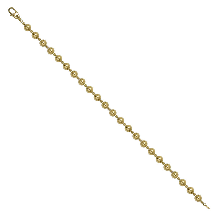 Solid gold bead bracelet, 5.70 g — shown at an angle across the frame.