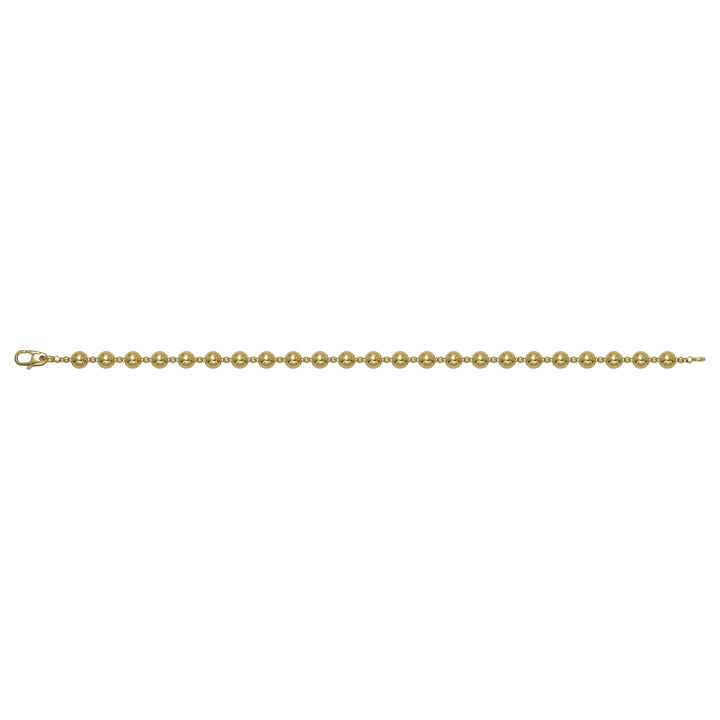 Solid gold bead bracelet, 5.70 g — shown square on a plain background.
