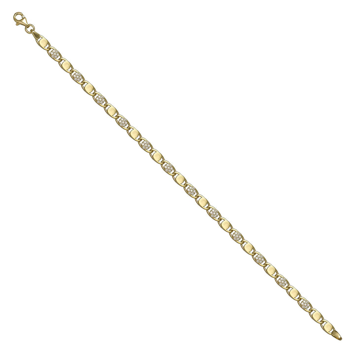 Solid gold mariner bracelet, 5.15 g — shown at an angle across the frame.